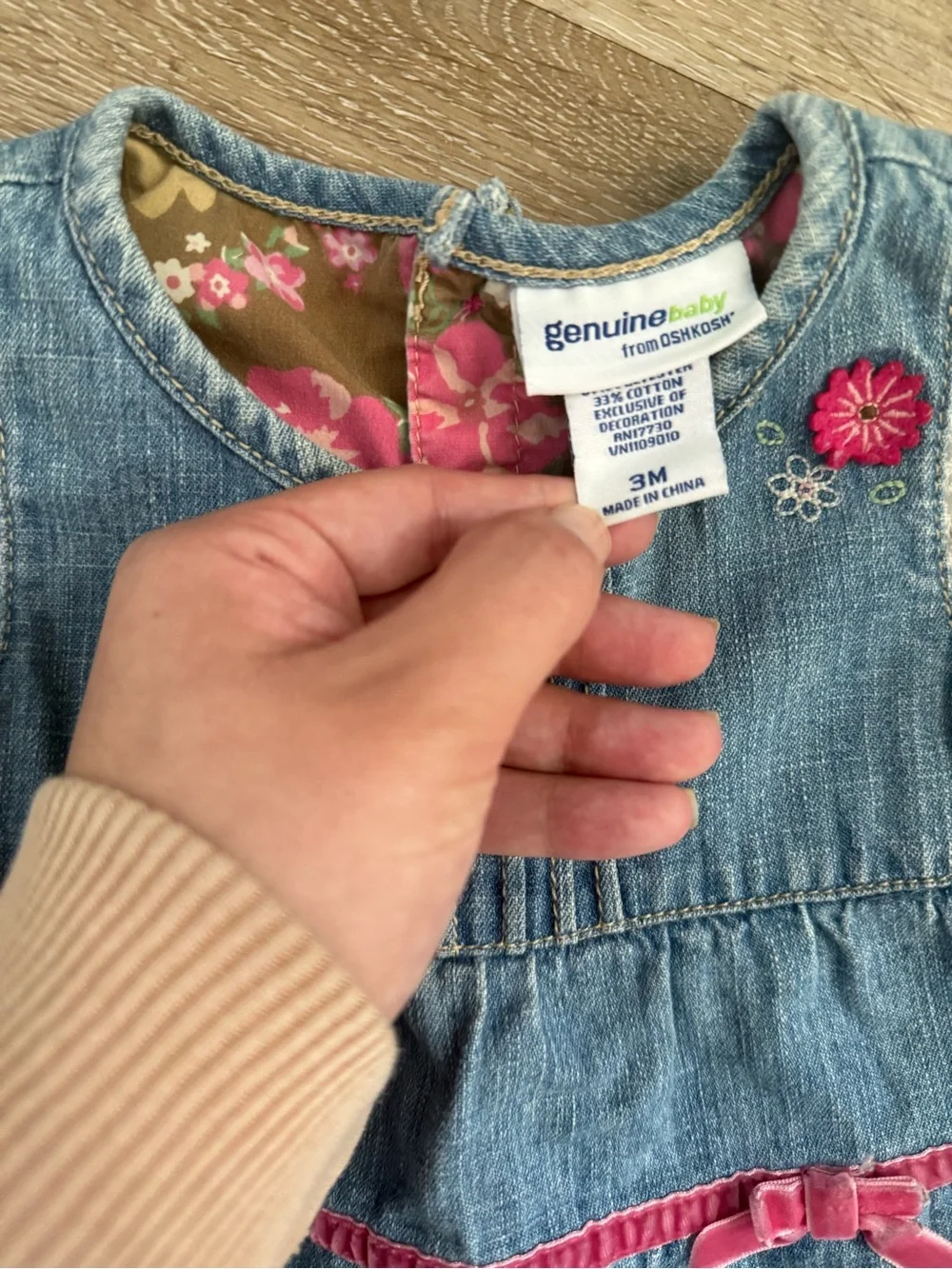 Vintage Y2K genuine baby Oshkosh denim dress